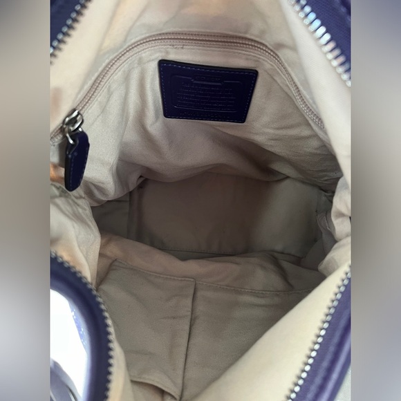 Coach Purple Legacy Zebra Print Duffle Bag - Picture 14 of 16